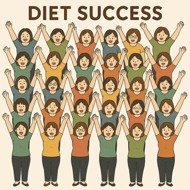 ダイエット成功者は46名