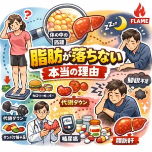 【こんなに頑張ってるのに痩せない？】脂肪が落ちない“本当の理由”10選＋見落としがちな原因