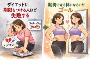 「もう途中で終わらない、“期限ダイエット”をやめた女性だけが手に入れる、本当の成功とは」