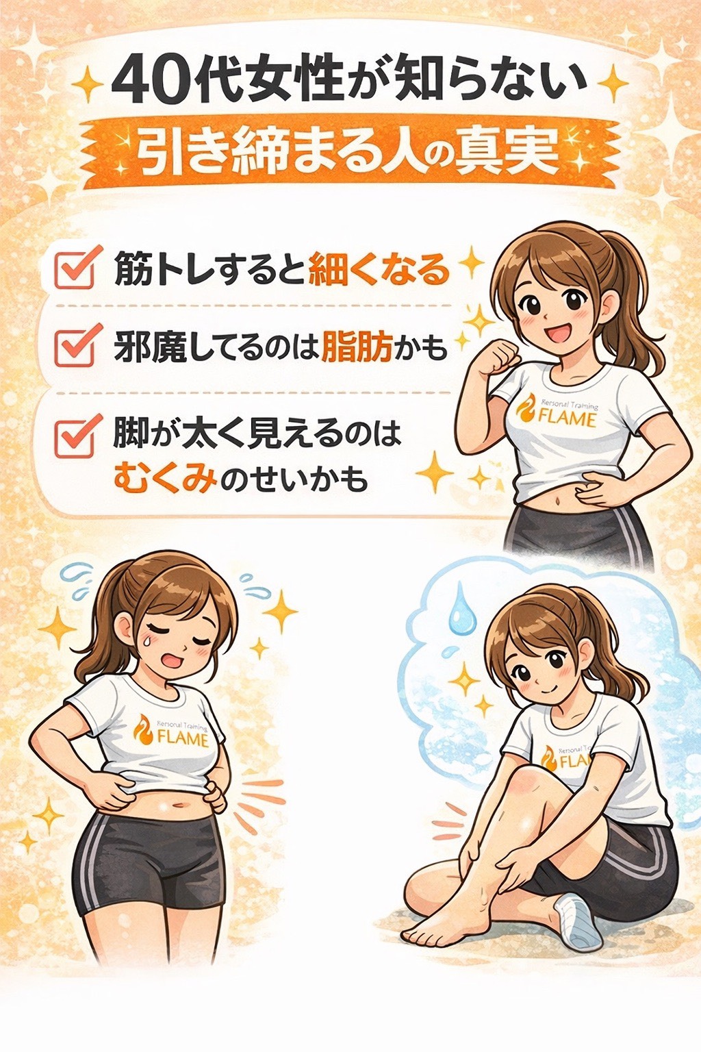 筋トレすると太くなる?ウソ、ホント!の誤解を解く